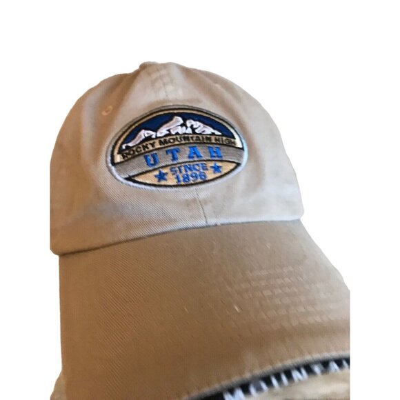 Rocky Mountain High Utah Beige Adjustable Cotton Baseball Cap By Focus - Picture 2 of 5